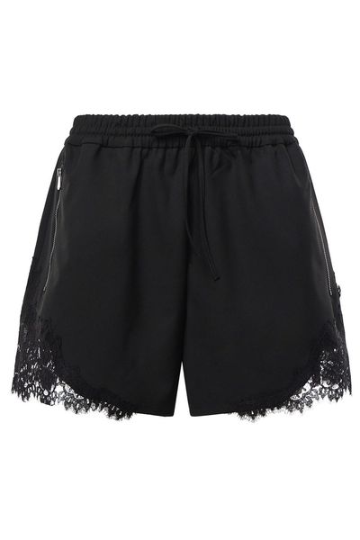 Pinko Lace-Trim Drawstring Shorts