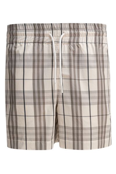 Burberry Checked Drawstring Shorts
