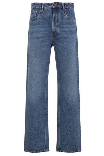 Miu Miu Straight-Leg Logo Jeans