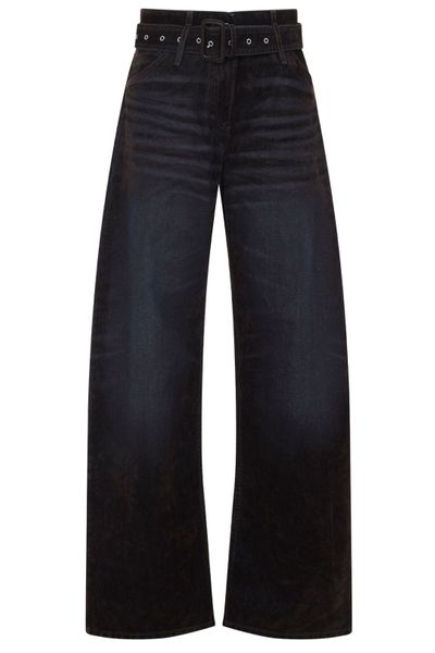 Acne Studios Logo Patch Wide-Leg Pants