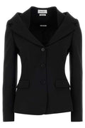 Alexander McQueen Off-The-Shoulder Harness Jacket