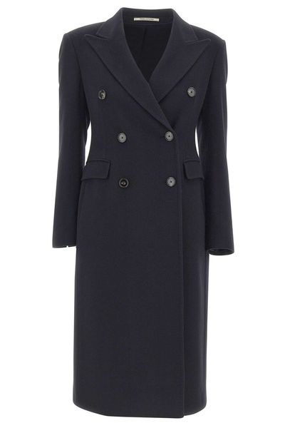 Tagliatore Meriel Double-Breasted Long Coat