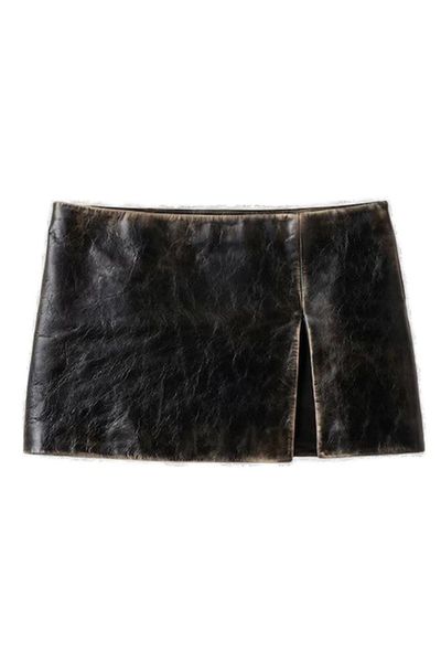 Miu Miu Slit-Detailed Mini Skirt