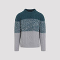 Kiton Color-Block Cable-Knit Sweater