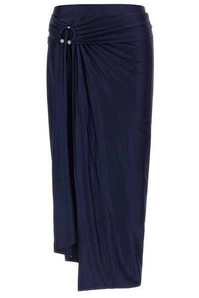 Rabanne Midi Piercing Jersey Skirt