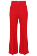 Valentino Logo Plaque Cropped Pants