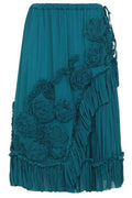 Dries Van Noten Sammy Bis Textured Midi Skirt