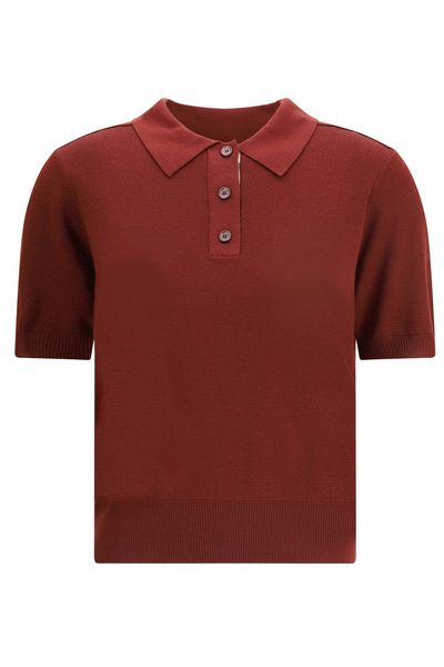 Burberry Short Sleeved Knitted Polo Shirt