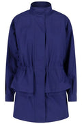 Fendi High-Neck Drawstring Waist Poplin Parka