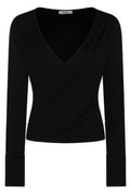 Max Mara Mxpadagio V-Neck Long-Sleeved Top