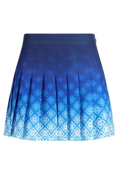Casablanca Tie-Dyed Pleated Mini Skirt