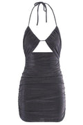 Zeynep Arcay Ruched Cut-Out Mini Dress
