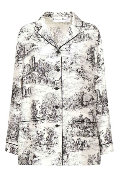 Christian Dior All-Over Patterned Button-Up Shirt