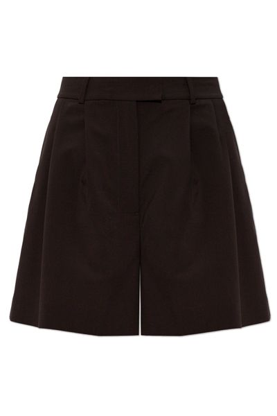 Lacoste Oversized Pleated Bermuda Shorts