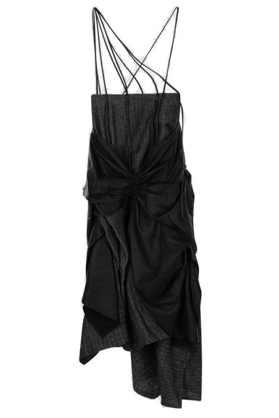 Yohji Yamamoto Asymmetric Hem Mini Dress