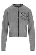 Chloé Heart Logo Cropped Cardigan