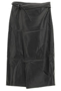 Vetements Wrap Leather Midi Skirt