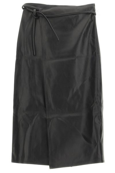 Vetements Wrap Leather Midi Skirt