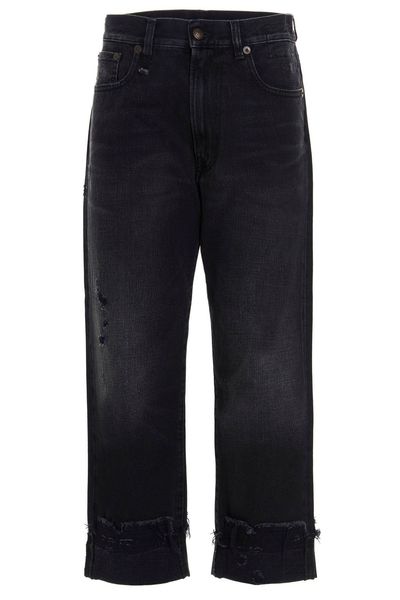 R13 Cropped Boyfriend Jeans
