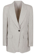 Brunello Cucinelli Lurex Buttoned Blazer