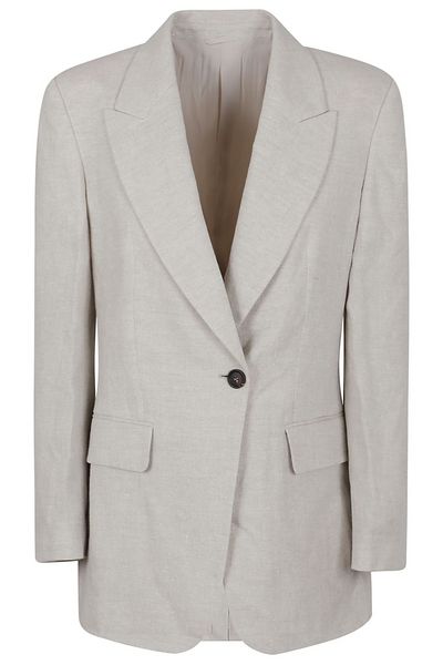 Brunello Cucinelli Lurex Buttoned Blazer