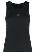 Dolce & Gabbana DG Embroidered Ribbed Tank Top