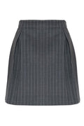 Valentino Pinstripe A-Line Mini Skirt