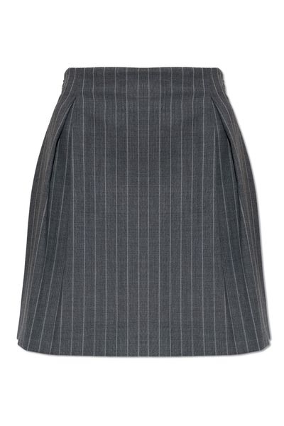 Valentino Pinstripe A-Line Mini Skirt
