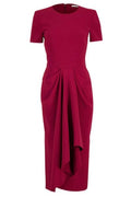 Givenchy Crepe Cady Midi Wrapped Dress