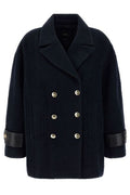 Pinko Double-Breasted Short Pea Coat