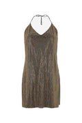 Roberto Cavalli Embellished Halterneck Mini Dress