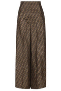 Fendi Allover FF Printed Straight-Leg Pants