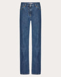 Valentino Mid-Rise Straight Leg Jeans