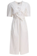 Ganni Tie Strap Midi Dress