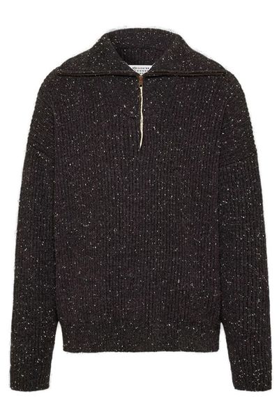 Maison Margiela Zip Polo Knitted Sweater