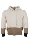 Kiton Zip-Up Hooded Cardigan