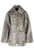 Ganni Leopard Laminated Jacket