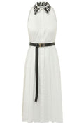 Max Mara Studio Ubicato Belted Sleeveless Dress