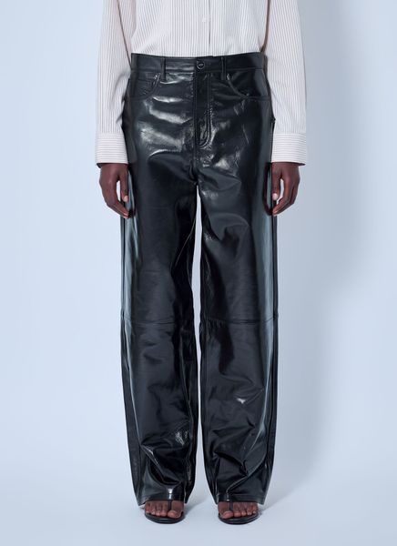 Róhe Bruun High-Gloss Wide-Leg Pants