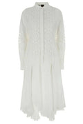 Loewe Buttoned Lace Midi Dress