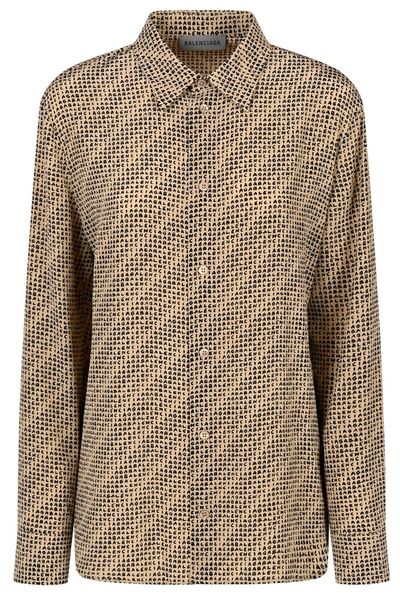 Balenciaga Monogram Long-Sleeved Shirt