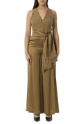 TWINSET Long Satin Enver Jumpsuit