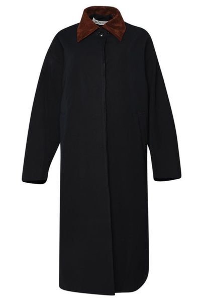 Róhe Contrast Collar Coat