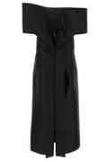Jil Sander Off-Shoulder Midi Dress