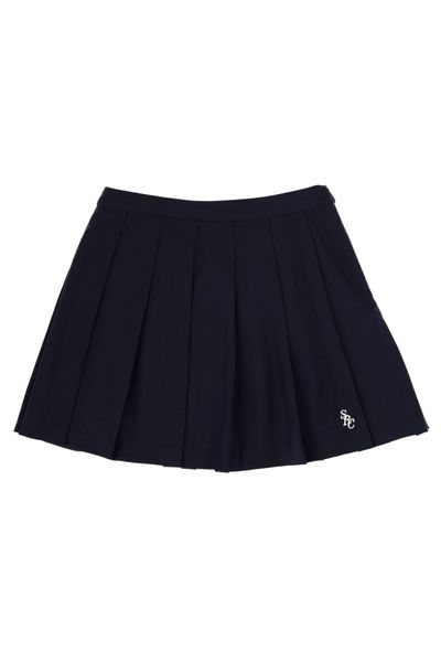 Sporty & Rich Pleated Logo Mini Skirt