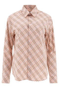 Burberry Logo Embroidered Checkered Shirt