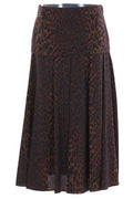 Balenciaga Leopard Printed Midi Skirt