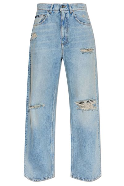 Dolce & Gabbana Vintage Effect Distressed Jeans