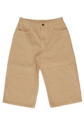 Lemaire Logo-Patch Wide-Leg Denim Shorts