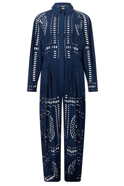 Alberta Ferretti Broderie Anglaise Jumpsuit
